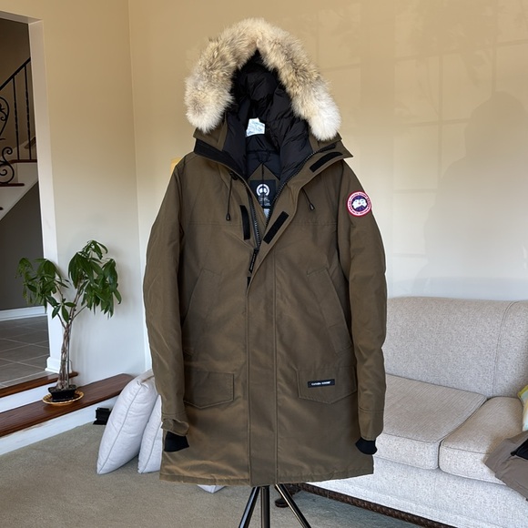 Canada Goose NWT Men’s Langford Heritage Parka Size M In Military Green w Fur - Picture 1 of 10